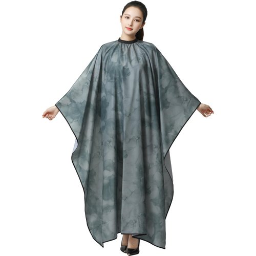 Iusmnur Barber Capes for Men and Women, Hair Cutting Cape with Metal Snap Closure,Professional Hair Salon Cape Waterproof Hairdressing Styling Cape 67"x55"(Green Render)