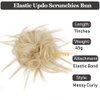 HMD Tousled Updo Messy Bun Hair Piece Hair Extension Ponytail With Elastic Rubber Band Updo Extensions Hairpiece Synthetic Hair Extensions Scrunchies Ponytail Hairpieces for Women