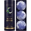 Sleep Well Bubble Bath Bombs - Melatonin Bath Bombs Infused Lavender and Chamomile - Essential Luxurious Bath Additives for Dry Skin Nourishment - Elevate Your Bathing Ritual with Our Relaxation Set