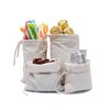 Reusable, Eco-Friendly 4"x6" Cotton Thick Single Drawstring Muslin Bags - Premium Quality (Natural Color) for Gift Bags, Hangover Kit Bags, Produce Bags, Tea Bags for Loose Leaf Tea, Sachet Bags