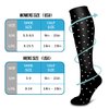 BLUEENJOY Copper Compression Socks for Women & Men (6 pairs) - Best Support for Nurses, Running, Hiking, Recovery