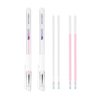 PMUBEAUTY 2 Pack Beauty Marker Eyebrow Mapping Pen microblading Marker Pen Skin Marker Pen Eyebrow Permanent Makeup Position Mapping Mark Tools for Eyebrow Lip Liners Skin (White + Pink)