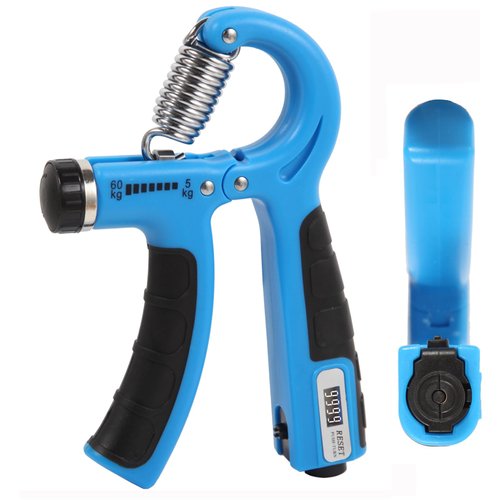 Grip Strength Trainer with 1 PCS,AOKLS Hand Grip Strengthener Adjust Resistance in 11-132Lbs for Climbers,Tennis Athletes and Any Athlete Who Needs to Strengthen the Fingers and Arms