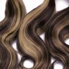 #P4/27 Highlight Bundles Human Hair Blonde Highlight Body Wave Bundles 8A Grade Double Weft Brazilian Remy Hair Extensions Two Tone Blonde And Highlight Bundles 12 14 16 Inch Unprocessed Virgin Hair