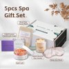 Natural Amor Handmade Spa Gift Set, Relaxing 5pcs Self Handmade Skin Care Sets Gift Package for Women, Birthday Gift, Natural Gift Idea,Spa Gifts for Women