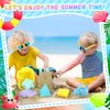Luucio 42 PCS Beach Toys and Sand Toys, Sandbox Toys Beach Toys for Kids 3-10, Kids Beach Toys with Sand Bucket, Mesh Bags, Kids Sunglasses, Sand Castle Toys for Beach, Sand Toys for Toddlers Age 3-5