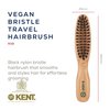 Kent V10 Vegan Boar Bristle Hair Brush and Beard Brush for Men, Eco Friendly Bristle Brush for Smoothing Hair, Taming Beards and Mustaches (Small)