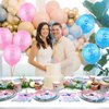 AnnoDeel 50 Pcs It's a Boy Girl Balloons, 12inch Light Blue Pink Latex Balloons for Baby Shower Birthday Party Supply Docarations