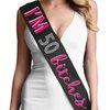 50th Birthday Black Decorations - Hot Pink Glitter with Rhinestones I'm 50 Bitches Premium Satin Sash Sash - 50th Birthday Gifts for Women - Black Sash(Im50Btchs HP) BLK …