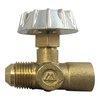 Brass Needle Valve Connector With Canopy Handle 3/8" Flare Male NPT x 1/4" Female NPT [MNV0604] NVMF-0604