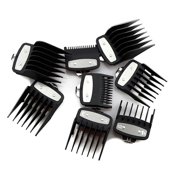 8PCS Metal Clip Guide Combs Hair Clipper Cutting Guide Combs for WAHL