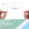 Dimeho Clear Elastic Hair Rubber Bands, 1000 Pcs Mini Rubber Hair Bands Non-slip Elastic Hair Tie Soft Hair Elastics Braids Rubber Bands Small Hair Accessories(Clear)