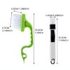 Crevice Gap Cleaning Brush Tool, 6pcs Hand-held Groove Gap Cleaning Tools, 2 in 1 Dustpan Cleaning Brushes, Shutter Door Window Track Kitchen Cleaning Brushes Kit