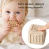 YIVEKO Baby Blocks Toys Stacking for Babies Silicone Soft Building Blocks Teethers Toys Montessori Toys for Babies Education Toys for Toddler Baby 8 PCS-Gentle
