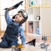 Crelloci 5 Pack Army Navy Airplane Toys Set with Light & Sounds, Military Fighter Jet Die Cast Plane Metal Aircraft Toy, Pull Back Aircraft Gift for Kids Toddlers Boys Girls Ages 3+