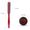 PERFEHAIR Small Round Hair Brush for Blow Drying with Soft Nylon Bristles, 1.5 Inch, Roller Curling Styling Volume Hairbrush for Men and Women Short Thin Curly Hair