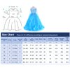 Party Chili Princess Costumes Birthday Party Dress Up for Little Girls with Wig,Crown,Mace,Gloves Accessories 4T 5T (120cm)