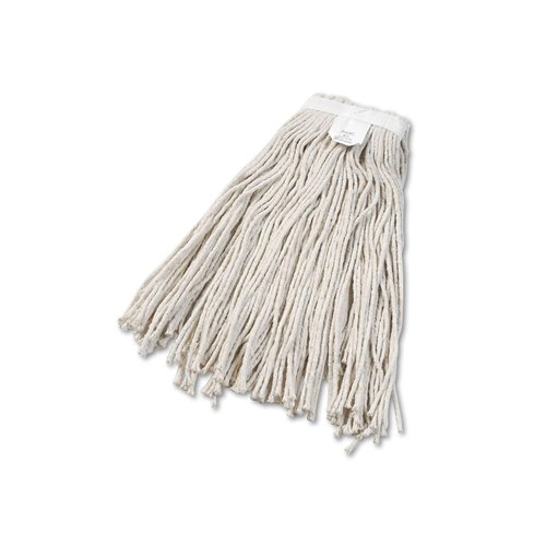 UNISAN Cut-End Wet Mop Head, Cotton, 24 Size, White (2024C)