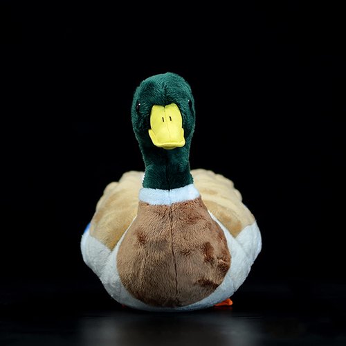 ZHONGXIN MADE Simulation Mallard Duck Plush Toy Stuffed Animals - Soft Realistic 13” Green Mallard Duck Doll, Cute Toys Real Plushie Toy Home Decoration, Unique Plush Gift Collection for Kids