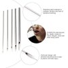 prgislew Belly Piercing Kit Piercing Kit Professional Navel Piercing Kit with 13G 14G Belly Button Ring Piercing Needles and Piercing Clamps for Belly Navel Ring Studs Piercing Set