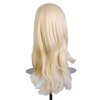 BERON Light Blonde Wigs 28 Inches Blond Wig Long Wavy Blonde Wig Cosplay Costume Wigs Wig Cap Included