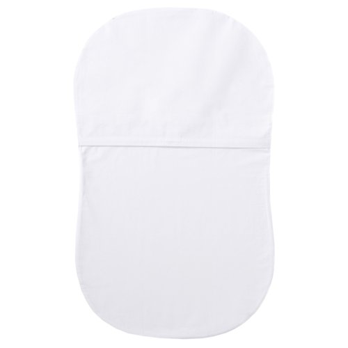 Halo Bassinest Fitted Sheet, 100% Cotton, Super Soft Bassinet Sheet for Baby Boys, Girls and Unisex, Breathable and Lightweight Mattress Pad Cover, White