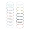 Scunci No-Damage Elastic Stretch Nylon Hairbands in Pastel Colors, 18-Pieces