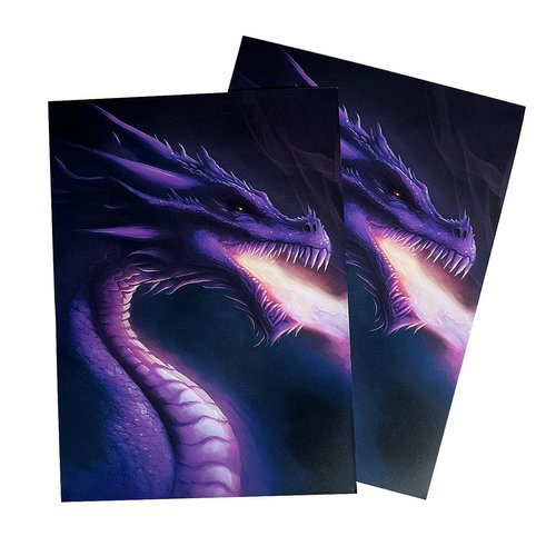 Scimi 100 Sleeves Standard Size Board Game Trading Card Sleeves Deck Protector for MTG Baseball Pokemon Dropmix （Hellkite Series)