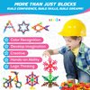 Serian 200 Pieces STEM Interlocking Building Blocks Set, Preschool Educational Building Toys for Kids Age 3+, Kindergarten STEM Toys for Boys and Girls, Elementary School Gift Creative Building Blocks
