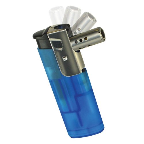 Turbo Blue Torch Flame Refillable Lighter with 90° Pivoting Head