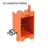 [3 Pack] CLOUDY BAY Single Gang Electrical Outlet Box,14 Cubic Inch Junction Box,Old Work Box,UL Listed
