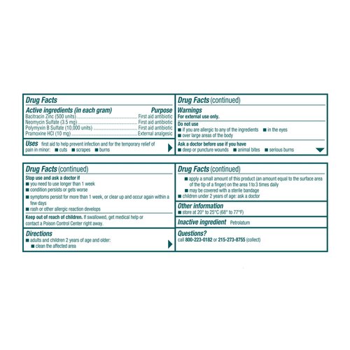 Neosporin Plus Pain Relief, Maximum Strength Antibiotic Ointment 1 oz (Pack of 5)