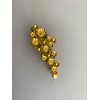 Small silver gold metal daisy flower alligator hair clip for fine thin hair (Primary color: Gold)