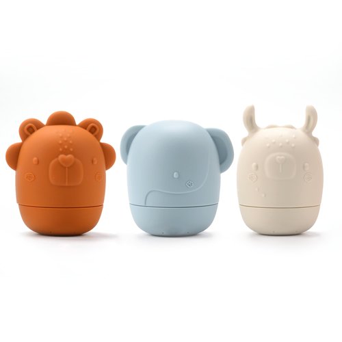 Loulou Lollipop Silicone Squirt and Play Mold-Free Bath Toys - Multi-Colored