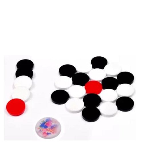 Pam Herbals Professional Carrom Board Game Thunder Acrylic 6mm Coins, Set of 24 Coins with 1 Striker Included