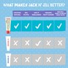 Jack N' Jill Natural Toddler Toothpaste for Baby, Kids and Infants 6 Months & Up, Fluoride Free Training Toothpaste for Toddlers 1-3, 40% Xylitol, BPA Free - Strawberry & Blueberry, 1.76 oz (2 Pack)