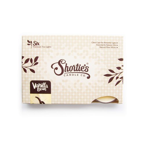 Vanilla Bean Premium Tealight Candles - 6 Beige Highly Scented Tea Lights - Beautiful Candlelight - Made in The USA - Bakery & Food Collection