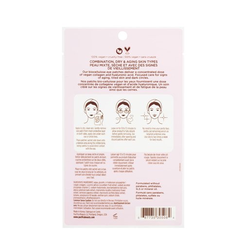Pacifica Beauty, Vegan Collagen Hydro-Treatment Undereye & Smile Lines, Aging & Mature Skin, For Tired Skin, Dark Circles, Hyaluronic Acid, Bio-Degradable Patches, Eye Patches for Puffy Eyes, Vegan