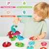 Wooden Puzzles for Toddlers 1-3 2-4, Montessori Dinosaur Toys for 1 2 3 Year Old Boy Girl Christmas Birthday Gifts, Dinosaur Match Eggs Peg Puzzles Preschool Learning Toys for Toddlers Age 1-2