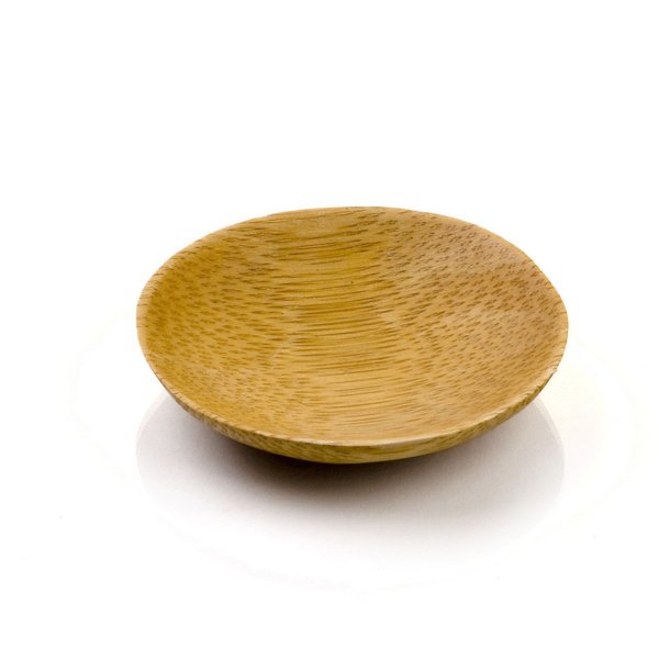 Restaurantware 2.5 Inch Disposable Bamboo Tableware 100 Round Bamboo Plates - Premium Round Natural Bamboo Premium Bamboo Plates Mini For Parties Or Catering