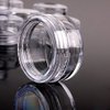 Onwon New 3 Gram 3ML Size Empty Clear Plastic Cosmetic Containers Jars Pot For Eye shadow Makeup Nail Powder Etc(50 PCS)