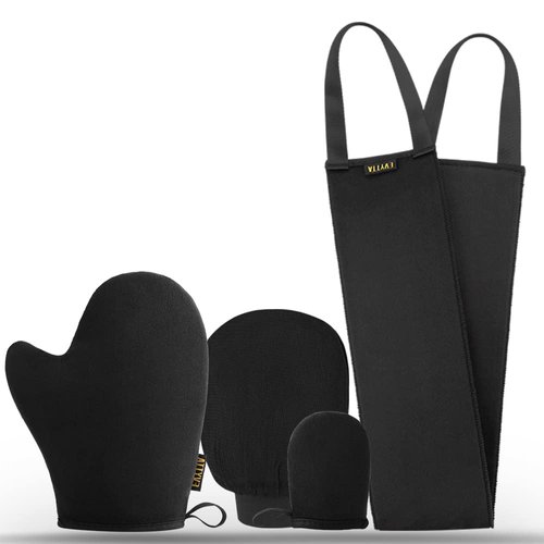 EVYTTA 4 in 1 Self Tanning Mitt Applicator Kit, Self Tanning Glove for Self Tan Mitt Applicator Set, Tanning Mitts Self Tanner Mitt Applicator, Sunless Tanner Mitt Set, Self Tanner Glove