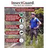 InsectGuard Permethrin Treated Tick Gaiters/Sleeves and Mosquitoes Flies Chiggers & More Insect Repellent Complete Package 3 (Black/Black)