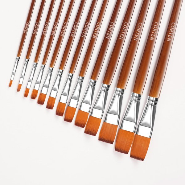 Acrylic Brushes Artists Brush Sets Acryl Synthetic Brushes Fine Art Brushes for Acrylic/Oil/Watercolour Painting