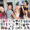 Babymiu Anime JJK Temporary Tattoo（8 Sheets) Gifts Anime Decor Merch Cosplay Temporary Tattoos Cartoon Stickers Decal Party Favors Supplies for Teens Kids Man