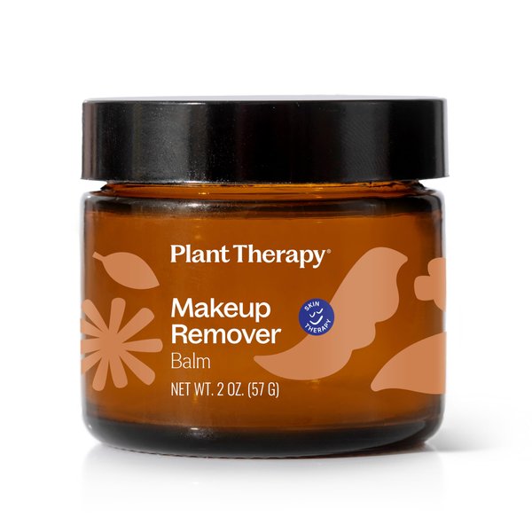 Plant Therapy Makeup Remover Balm 2 oz Gently Cleanses Away Makeup - Even Waterproof!, Nourishes & Softens Skin as it Cleans, All-Natural & Vegan Ingredients