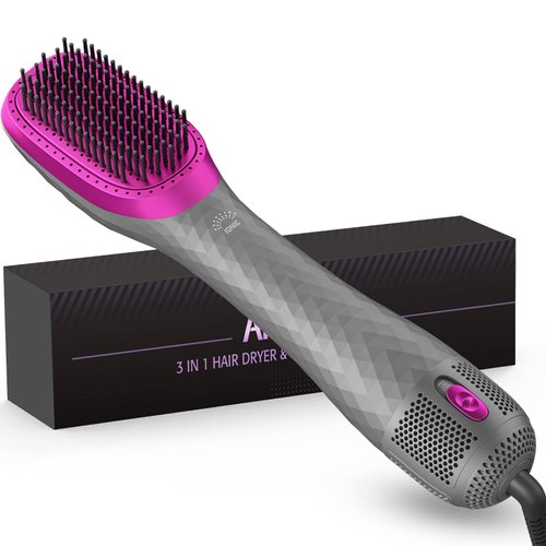 APOKE 3 in 1 Hair Dryer Brush Professional 1200W Powerful Ceramic Tourmaline 3 Heat/2 Speed Setti...