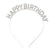 Happy Birthday Headband for Women Girls Birthday Hair Decorations Rhinestone Happy Birthday Tiara Hair Band Hoop Birthday Party Hair Accessories Bday Birthday Gifts for Women Headband Birthday Stuff