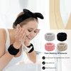 CIEHER 12 PCS Makeup Headband for Women Wrist Washband Scrunchies Cuffs for Washing Face, Soft Bow Hair Band Matching Wristbands, Spa Headband Coral Fleece Bow Headbands for Girls