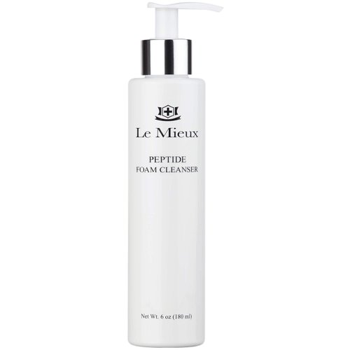 Le Mieux Peptide Foam Cleanser - Age Defying Face Wash with Marine Collagen & 3 Peptides for Glowing Skin, Foaming Cleanser for Dry Skin, No Parabens or Sulfates (6 oz / 180 ml)